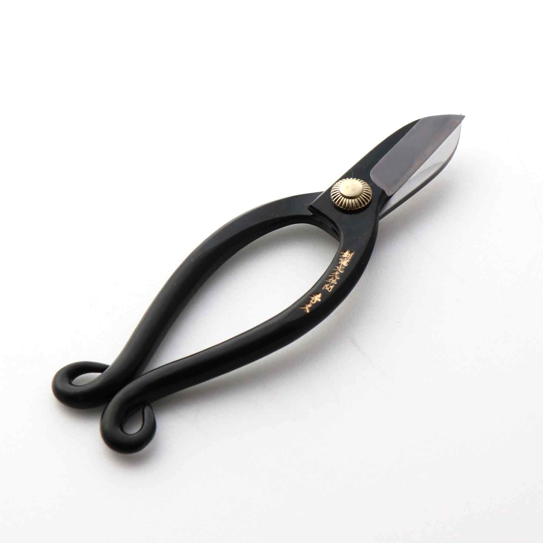 T8BKJ Japanese Traditional Ikebana Floral Shears Jr. with Black Hand-Forged High-Carbon Steel 50 mm Blade