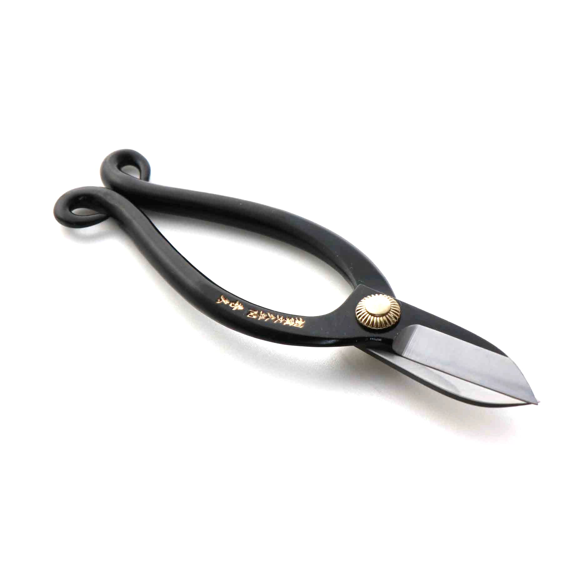 T8BKJ Japanese Traditional Ikebana Floral Shears Jr. with Black Hand-Forged High-Carbon Steel 50 mm Blade