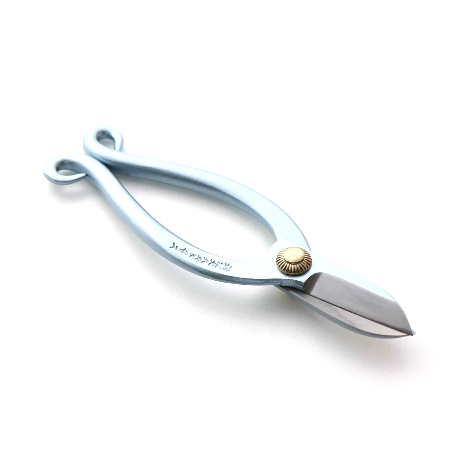 T8BJ Japanese Traditional Ikebana Floral Shears Jr. with Blue Hand-Forged High-Carbon Steel 50 mm Blade