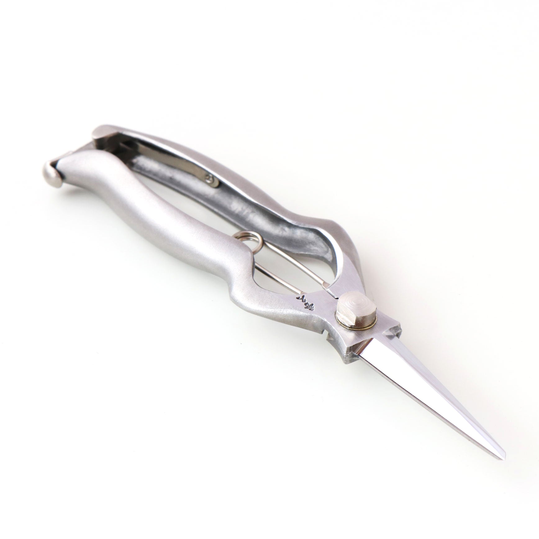 T527 Hand-Forged Stainless Steel Snips with Asymmetrical Ergonomic Grip