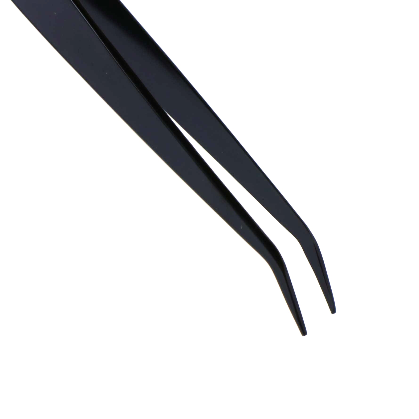 B21 Tweezers Stainless Steel Curved Tip 150mm
