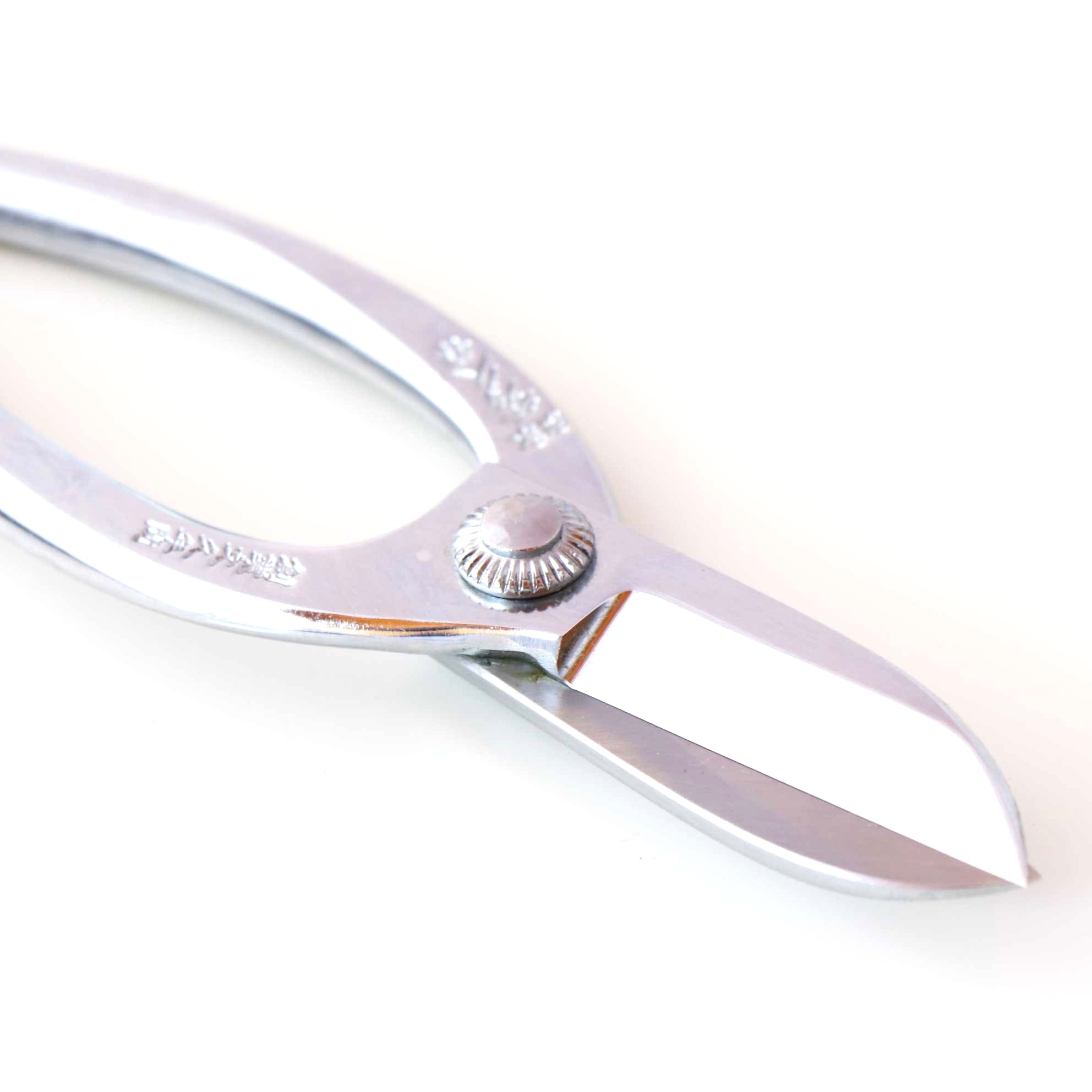 T8CR Traditional Japanese Ikebana Floral Shears, Chrome Warabi-te Grip Forged High Carbon Steel 50mm Blade
