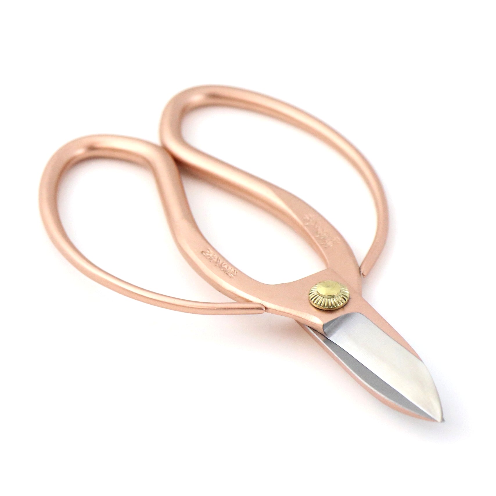 TH3PG Japanese Traditional Ikebana Floral Shears, Pink Looped Grip Hand Forged High Carbon Steel