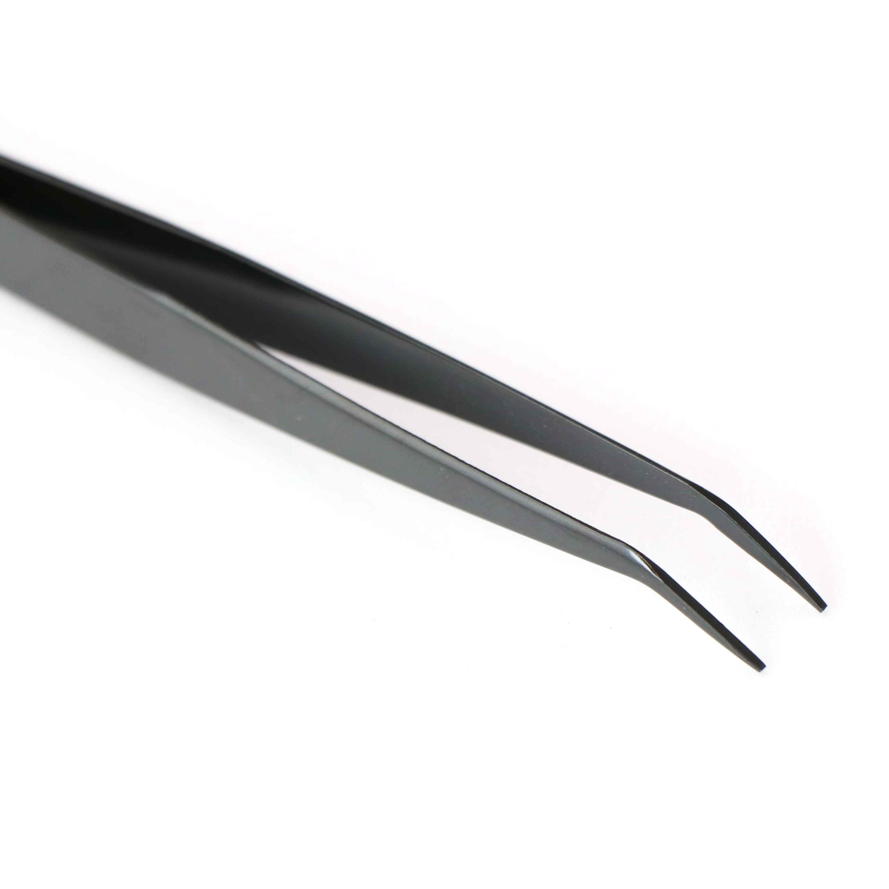 B21 Tweezers Stainless Steel Curved Tip 150mm