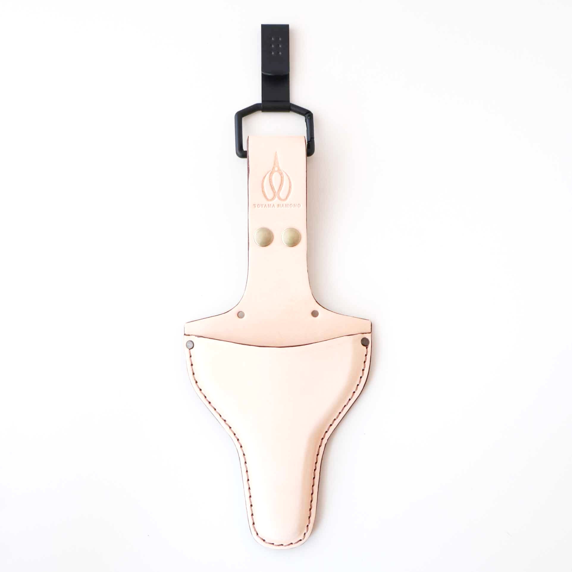 R6N Leather Holster/Pouch for Loop Handle Traditional Japanese Scissors w/ Belt Clip