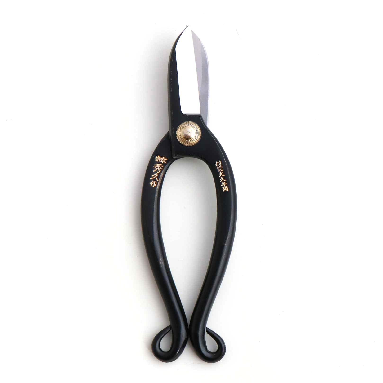T8CA Japanese Traditional Ikebana Floral Shears Black Forged High Carbon Steel 50mm Blade