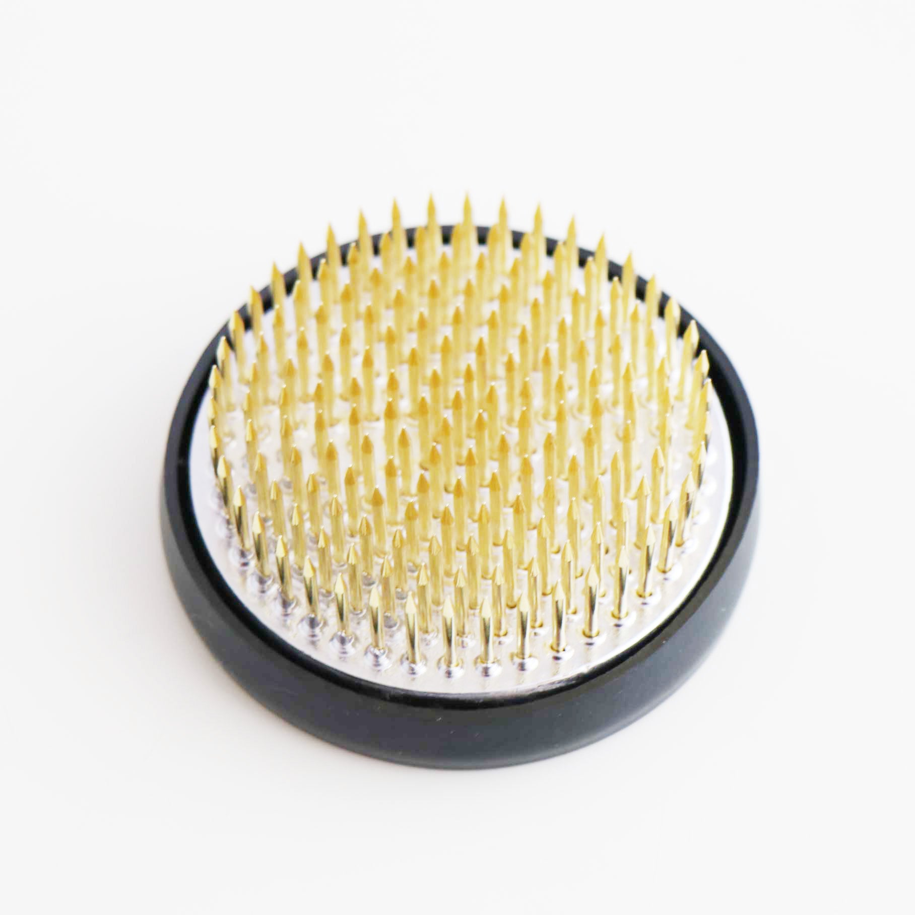 Brass Kenzan Ikebana Flower Frog – φ61×H21mm