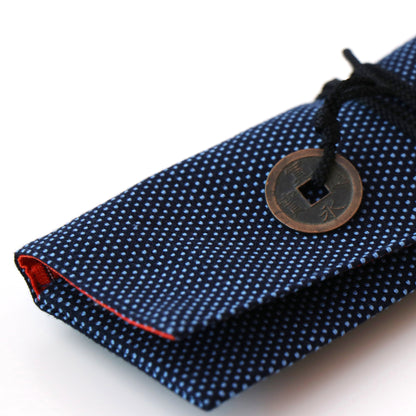 R8B Tool Roll Bag Indigo Blue and Red