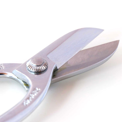 T8CR Traditional Japanese Ikebana Floral Shears, Chrome Warabi-te Grip Forged High Carbon Steel 50mm Blade