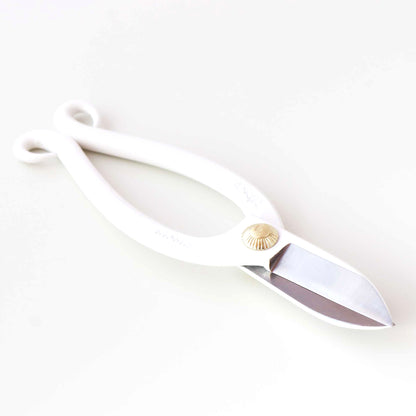 T8WH Traditional Japanese Ikebana Floral Shears White Forged High Carbon Steel 50mm Blade