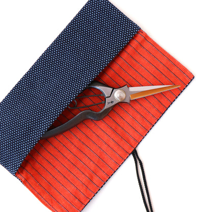 R8B Tool Roll Bag Indigo Blue and Red