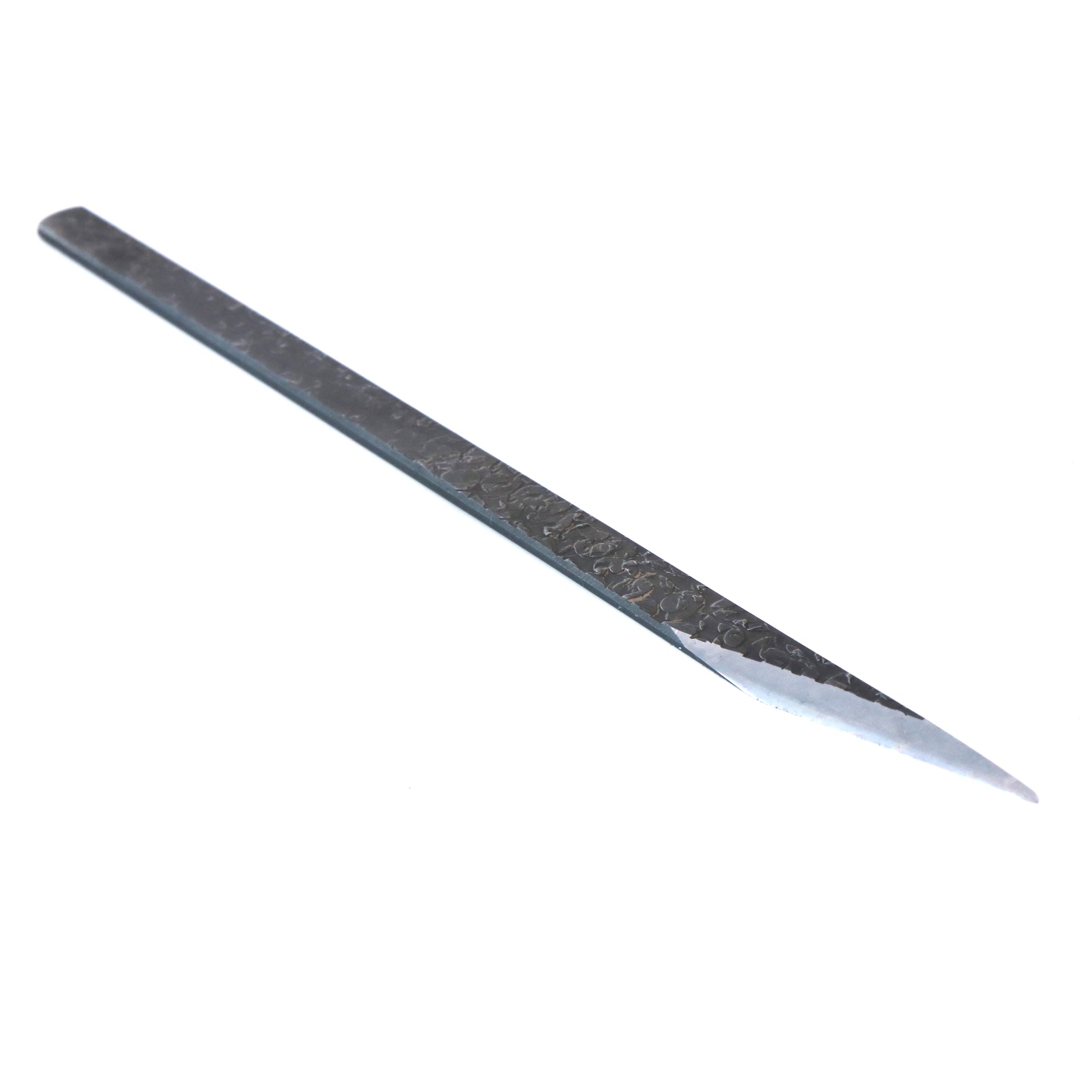 MK5T Hand-Forged “Kiridashi” Grafting Knife, 40 mm Blade, White Steel #2 Textured Finish