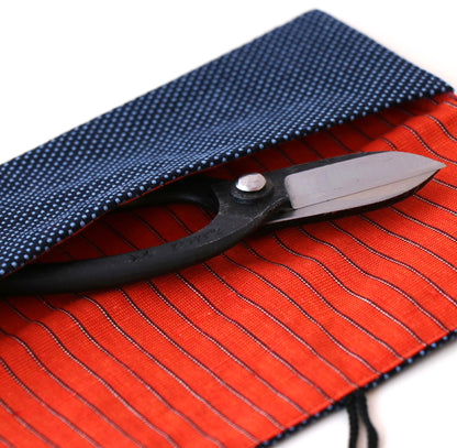 R8B Tool Roll Bag Indigo Blue and Red