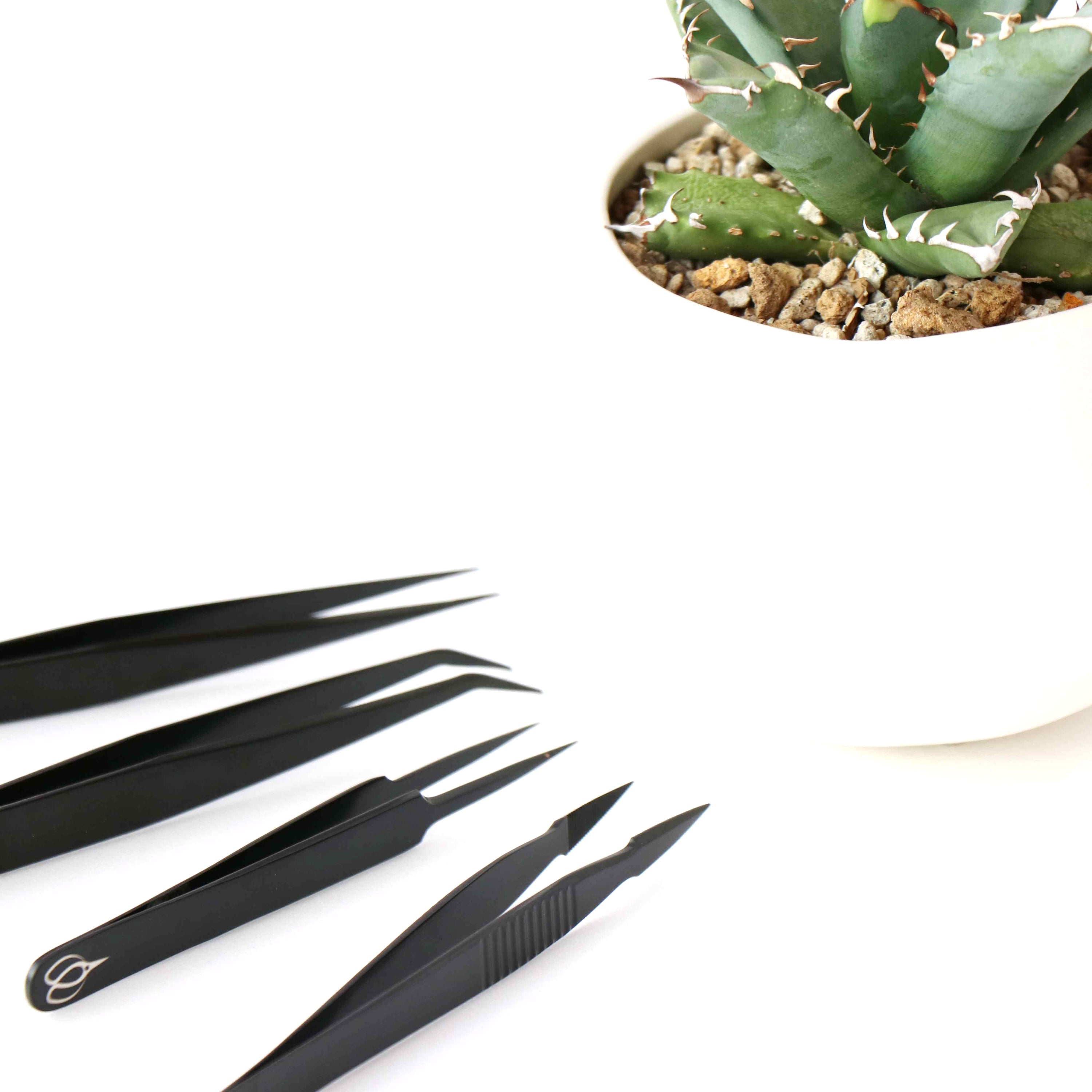 B24 Tweezers Stainless Steel Fine Point Precision Tip