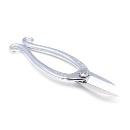 T8CR Traditional Japanese Ikebana Floral Shears, Chrome Warabi-te Grip Forged High Carbon Steel 50mm Blade