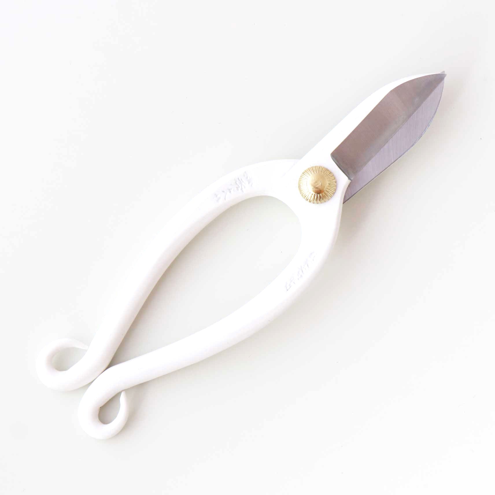 T8WH Traditional Japanese Ikebana Floral Shears White Forged High Carbon Steel 50mm Blade