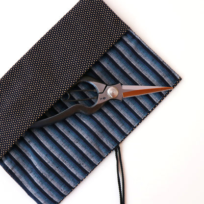 R8G Sashiko Makibukuro: Tool Roll Bag Brown