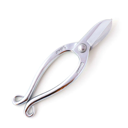 T8CR Traditional Japanese Ikebana Floral Shears, Chrome Warabi-te Grip Forged High Carbon Steel 50mm Blade