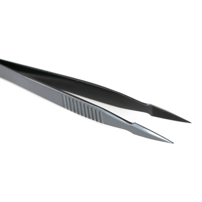 B23 Tweezers Stainless Steel arrowhead Serrated 125mm