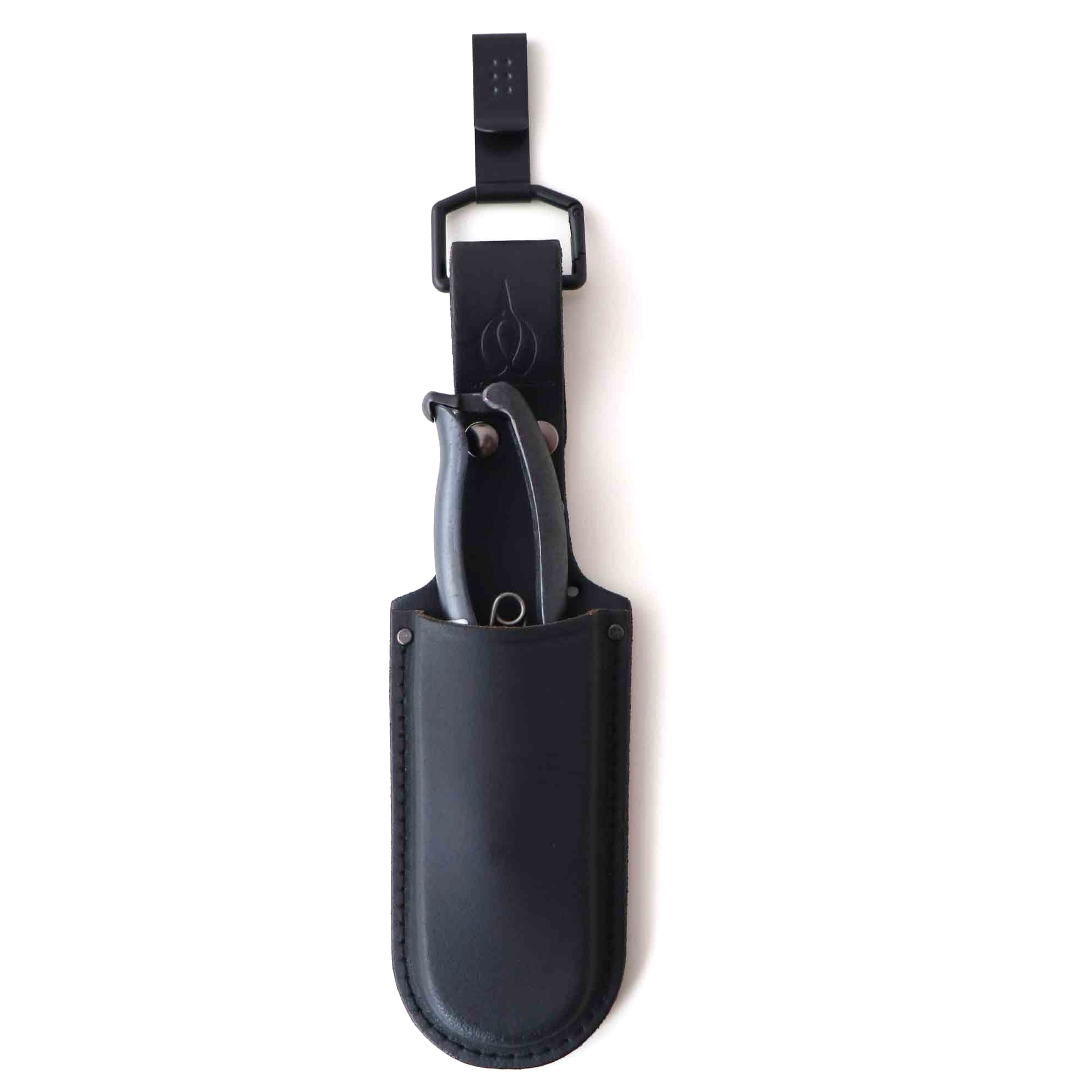 R5B Pruning Shear Holster/Pouch W/ Belt Clip Black Leather