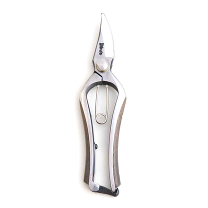 T102 Hand Forged Multi-Purpose Pruning Shears/Secateurs, High Carbon Steel Smmetrical Walnut Wood Grip