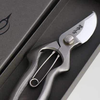 T525 Forged Pruning Shears/Secateurs, Stainless Steel Asymmetrical Ergonomic Grip