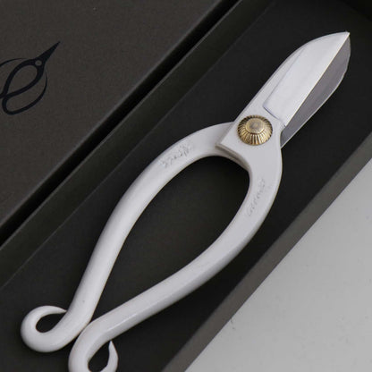 T8WH Traditional Japanese Ikebana Floral Shears White Forged High Carbon Steel 50mm Blade